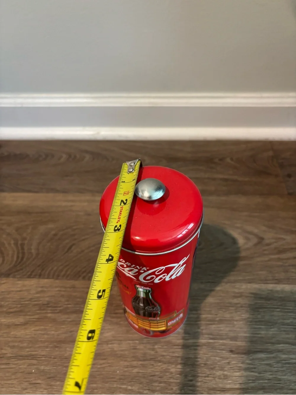 Coke Straw Holder Tin with Paper Straws  Perfect for 8